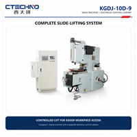 Máquina de perforación de ranuras de laminación de precisión CNC deslizante elevable CTECHNO KGDJ-10D de 100 KN para producción de núcleos de estator y rotor
