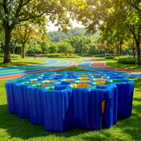 Château gonflable labyrinthe, aire de jeux extérieure pour adolescents, grand équipement de divertissement, jouet multifonctionnel, sûr, durable, en PVC