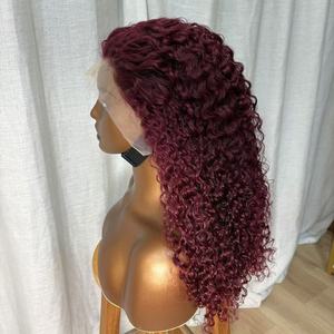 100% vietnamita Super doble dibujado onda de agua Color natural 13x4 peluca Frontal de encaje cabello humano virgen crudo <span class=keywords><strong>para</strong></span> mujeres - Product Image 5