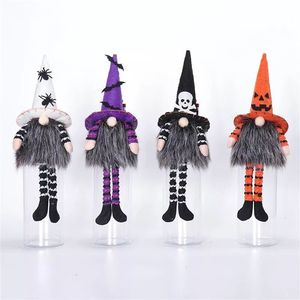 Adorable 4Pcs Gnome Candy Jar Set Festive Storage Bottle for Kids Halloween Party Gift Favors - Product Image 2