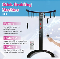 MAKER Jeux de sport Réaction rapide Coordination physique Catch Stick Jeux à pièces en métal Arcade Eyes Fast Chips Game Machine