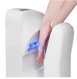 High-Speed 220V Commercial Hand Dryer Wall Mounted Automatic Sensor Dryer with Air Filtration Dries Hands in 7 Seconds