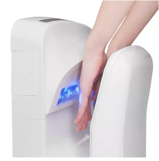 High-Speed 220V Commercial Hand Dryer Wall Mounted Automatic Sensor Dryer With Air Filtration Dries Hands in 7 Seconds