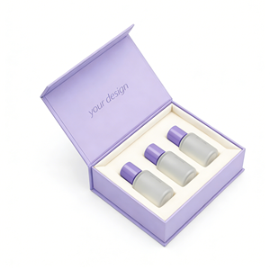 กล่องเครื่องสำอางพับได้แม่เหล็กสีชมพูพรีเมียม บรรจุภัณฑ์หรูหราสำหรับน้ำหอม เครื่องสำอาง ผลิตภัณฑ์ดูแลผิว และชุดของขวัญความงาม - Product Image 5