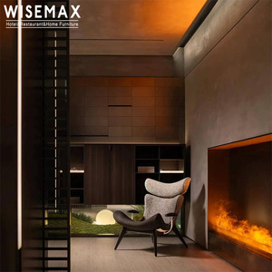 MUEBLES WISEMAX, Muebles de Sala de Estar Minimalistas Nórdicos, Silla de Salón con Respaldo en Colores Degradados, Silla de Diseño Irregular - Product Image 3