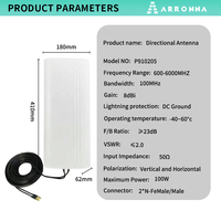 Antenne sectorielle 600-6000 MHz 2G 3G 4G LTE WiFi WiMAX Panneau directionnel Patch MIMO Antenne Routeur Modem Répéteur Vertical