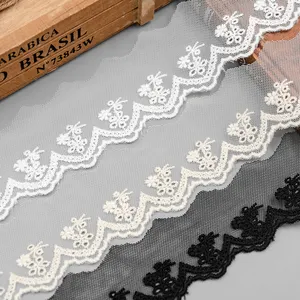 In Stock Lace Mesh Embroidery DIY Accessories Veil Dress Clothing Home Textile Width 4.5 Cm