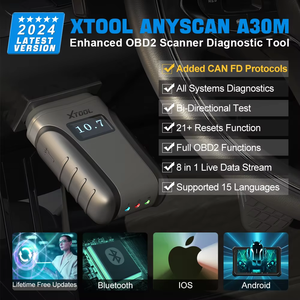 Xtool anyscan a30m Bluetooth <span class=keywords><strong>OBD2</strong></span> máy quét xe công cụ Chẩn đoán 26 + thiết lập lại dịch vụ đọc mã canfd giao thức cập nhật miễn phí suốt đời - Product Image 3
