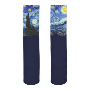 KTS202 OEM Personnalisé Genou Haute Célèbre Art Peinture Impression En Vrac En Gros Sublimation 3d Imprimé Faites Vos Propres <span class=keywords><strong>Chaussettes</strong></span> Pour Hommes Femmes - Product Image 3
