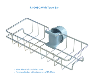 Étagère de rangement suspendue en acier inoxydable 304 pour évier, <span class=keywords><strong>robinet</strong></span>, salle de bain, étagères creuses, outils de nettoyage de <span class=keywords><strong>robinet</strong></span>, support de rangement suspendu - Product Image 2
