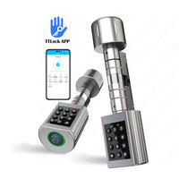 Cylindres de serrure à mortaise biométriques 6068 Ttlock pour application de serrure intelligente, loquet réglable, code sans clé, acier inoxydable