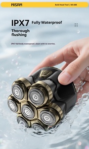 Tondeuse à cheveux 6D sans fil compacte et peu encombrante avec écran numérique, <span class=keywords><strong>rasoir</strong></span> <span class=keywords><strong>électrique</strong></span> magnétique étanche pour hommes, usage domestique - Product Image 5
