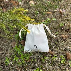 Hot Sale Custom Printed Eco-Friendly <b>Drawstring</b> <b>Pouch</b> Bag Recycle Cotton Dust Bag - Product Image 1