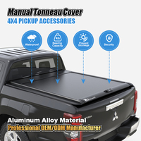 Accessoires 4x4 Zolionwil, couvercle de benne à rouleaux manuel rétractable pour pick-up Mitsubishi Triton L200