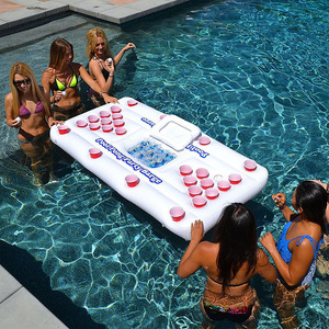 <span class=keywords><strong>Table</strong></span> flottante gonflable pour piscine avec 20, 22 ou 24 emplacements pour gobelets, support <span class=keywords><strong>de</strong></span> boissons flottant et plateau <span class=keywords><strong>de</strong></span> jeu <span class=keywords><strong>de</strong></span> <span class=keywords><strong>ping</strong></span>-<span class=keywords><strong>pong</strong></span> pour fêtes au bord <span class=keywords><strong>de</strong></span> la piscine et divertissements aquatiques - Product Image 3