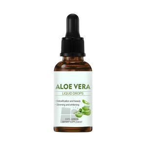 Gouttes liquides d'aloe vera 60 ml avec formule d'extrait botanique pour le bien-être quotidien et la nutrition beauté Fournisseur OEM de marque privée - Product Image 1