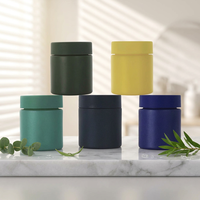 Vente en gros de pots en verre transparents mats noirs résistants aux enfants, personnalisés, de 1 oz, 2 oz, 3 oz, 4 oz, pour l'emballage de fleurs, avec bouchon à vis