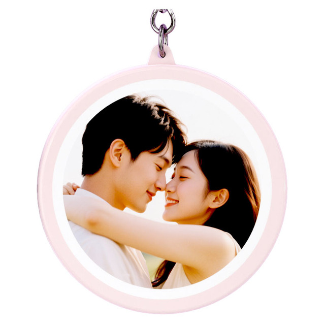 Customizable Personalized Sound Key Chain Custom Logo Romantic Couple Recordable Voice Korean KeyChain 1 Year ABS Material