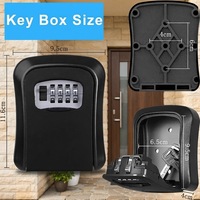 Boîte à clés en métal GCS avec serrure à combinaison, coffre-fort pour la maison, boîte de rangement sécurisée pour clés