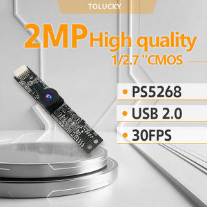 Best quality fixed focus 2MP face recognition robot vision wide angle USB <b>camera</b> <b>module</b> with PS5268 CMOS sensor - Product Image 4