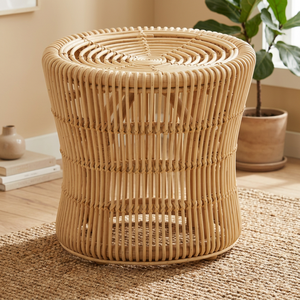 Good Quality Durable Modern Indian Creative Bentwood <b>Stool</b> Comfortable Seat Eco Friendly Handmade Rattan Outdoor Bedroom <b>Garden</b> - Product Image 1