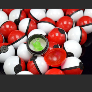 Bola Poke de 35mm con una mascota de cristal aleatoria y 2 uds. Pegatinas de tarjetas, juego de Anime, Bola de bolsillo con figura de acción de juguete - Product Image 4