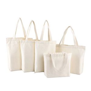Wholesale Spot Blank Eco-friendly Personalized Plain <b>Tote</b> Bag Custom Logo Cotton <b>Canvas</b> Shopping Bag - Product Image 1