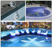 Fabricants Télécommande Verre Submersible Tuya Ip68 Étanche Rgb 12v Natation Sous-Marine Par 56 Led Piscine Lumière
