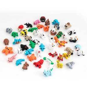 Vashine - Animales de Cristal Flexibles Impresos en 3D, Colección Divertida de Juguetes de Zoológico para Niños, Decoración del Hogar, Juguetes de Animales Coloridos para Niños - Product Image 3