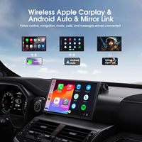 Autoradio intelligent sans fil Bestsonic avec Carplay et Android Auto, écran portable de 9 pouces avec amplificateur et caméra de recul