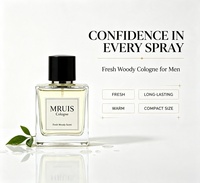 MRUIS Cologne Parfum longue durée aux huiles essentielles boisées naturelles, parfum frais pour usage quotidien, bureau, rendez-vous et soirées