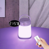 Lampe de table LED à chargement USB, lampe de camping, télécommande, flexible et réglable, lampe de chevet E26, veilleuse