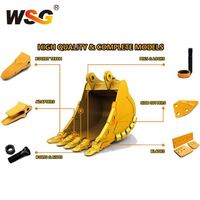 Pointes et adaptateurs de dents de godet d'excavatrice PC200 PC300, dents de ripper, vente directe usine