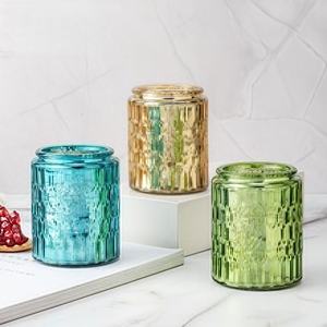 Bougies parfumées en verre pour aromathérapie, bougie parfumée de luxe personnalisée OEM, boîte cadeau pour la décoration intérieure - Product Image 3