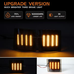 Lot de 4 feux de position latéraux avant à LED ambre pour Chevrolet <span class=keywords><strong>Silverado</strong></span> C10 Pickup Truck GMC Suburban Tahoe, clignotants - Product Image 2