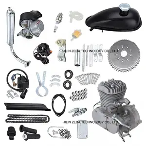 Moped gasoline engine 2 stroke 48cc 80cc motor compete set up bicycle engine gas 100cc kit