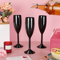 Flûtes à champagne en vrac, gobelets en acrylique de 6 oz, verres à vin, toast, boisson, plastique incassable, tasses à champagne à pied haut, gobelet