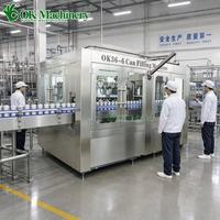 Machine de remplissage automatique de CO2 pour boissons gazeuses, machine de remplissage de canettes de boissons gazeuses, ligne de production de remplissage d'eau gazeuse