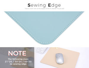 Alfombrilla de Ratón Grande y Portátil para Juegos, Impermeable, de Cuero PU y Gamuza, Alfombrilla de <span class=keywords><strong>Escritorio</strong></span> para Computadora, Cubierta de Teclado para Dota - Product Image 6