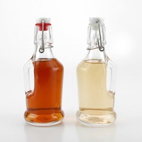 Bouteilles en verre vides de 200 ml avec bouchon à bascule pour la fermentation de boissons, café, jus, spiritueux, liqueurs et sirops