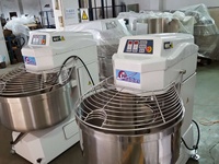 Pétrin à pâte commercial, machine à mélanger la farine, pétrin à spirale de 100 kg, équipement de boulangerie