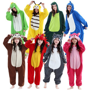 Combinaisons à capuche unisexes pour adultes et enfants, combinaisons de dinosaures assorties pour les fêtes - Product Image 1