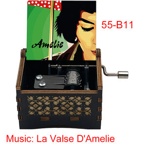 Famosa película <span class=keywords><strong>Amelie</strong></span> <span class=keywords><strong>caja</strong></span> <span class=keywords><strong>de</strong></span> música con manivela 18 notas movimiento plateado regalo Musical especial para boda amigos fiesta <span class=keywords><strong>de</strong></span> cumpleaños familiar - Product Image 6