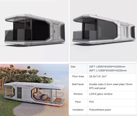 Venta de Fábrica: Casa Prefabricada Móvil Tipo Cápsula Espacial, Estructura Resistente, Diseño de Lujo para Villas de Playa, Resistente al Viento
