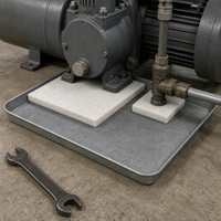 Tampon en feutre de laine industriel durable, élément filtrant absorbant l'huile pour machines CNC, tours et équipements de fraisage