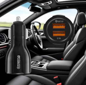 PD20W QC3.0แบบพกพาที่ชาร์จเร็วในรถพร้อมเอาต์พุต2.4A และรัศมีโบว์ลิ่ง - Product Image 3