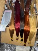Extensions de cheveux synthétiques lisses de 26 pouces, fibres résistantes à la chaleur, pour tresses bohèmes