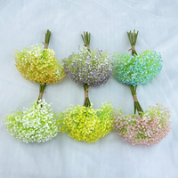 Harga Grosir Bunga Babysbreath Putih Dekoratif Buatan dari Sutra untuk Dekorasi Pernikahan Buatan