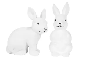 New Design Festival Easter Decoration Furry Flocked Bunny Easter Rabbit Easter Inflatable Yard Decoration