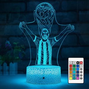 3D <b>LED</b> Desk Lamp with 7-Color Changeable Night <b>Light</b> <b>USB</b> Charge Minimalist Design ABS Material 1-Year Warranty for Bedroom - Product Image 1